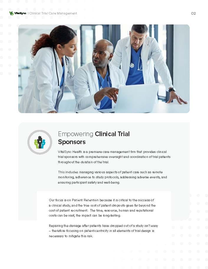 Care Management Clinical Trial White Paper Page 2